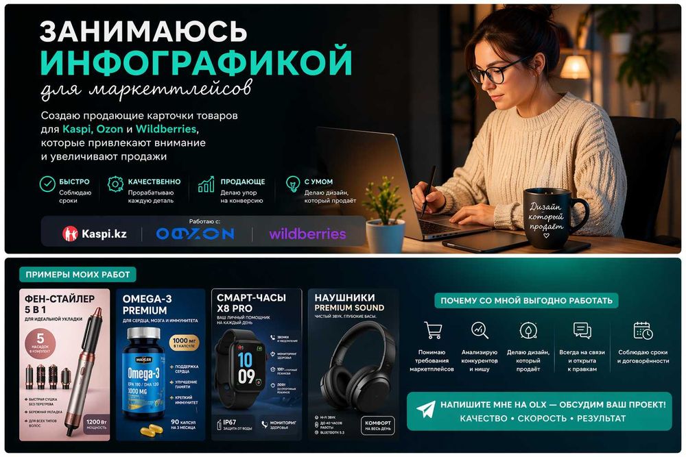 Инфографика для маркетплейсов