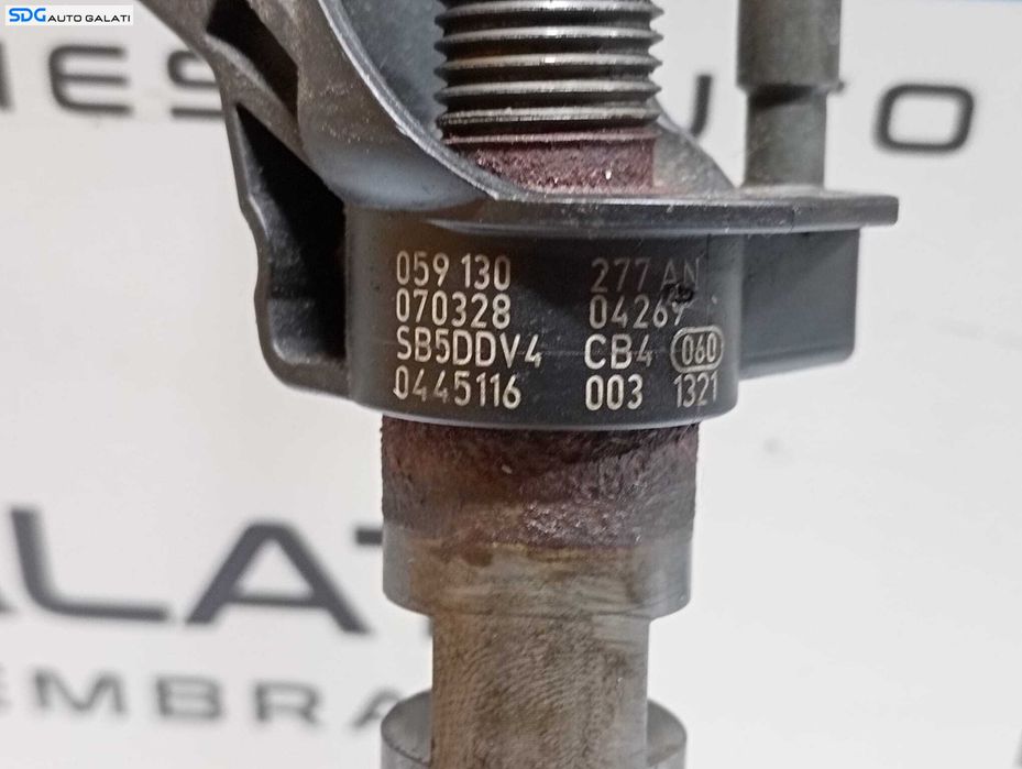 Injector Injectoare Volkswagen Touran 3.0 TDI 2003 - 2010 Cod 059130277AN 0445116003 [M6229]