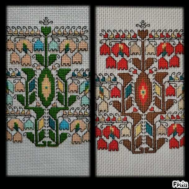 Две шевици в различни цветове с рамки