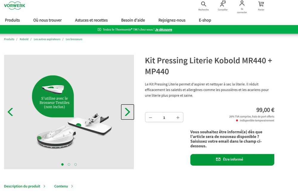 Lot accessorii capete perii furtune pentru Aspiratoate gama Vorwerk Folletto Kobold Tiger
