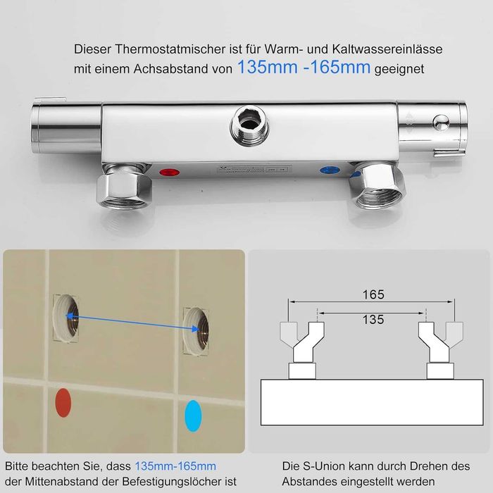 REDUS de la 380 RON, Baterie cu termostat baie sau dus, Safety 38gr, Culoare Crom (silver)
