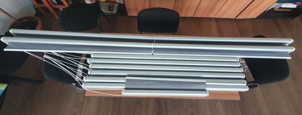 Rolete textile, termo, gri, 3 dimensiuni