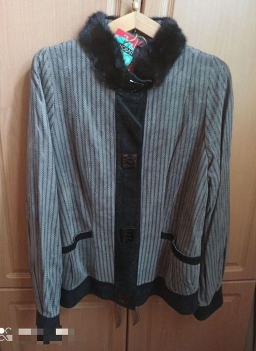 Замша + норка. Бомбер для Леди - Новый элегантный