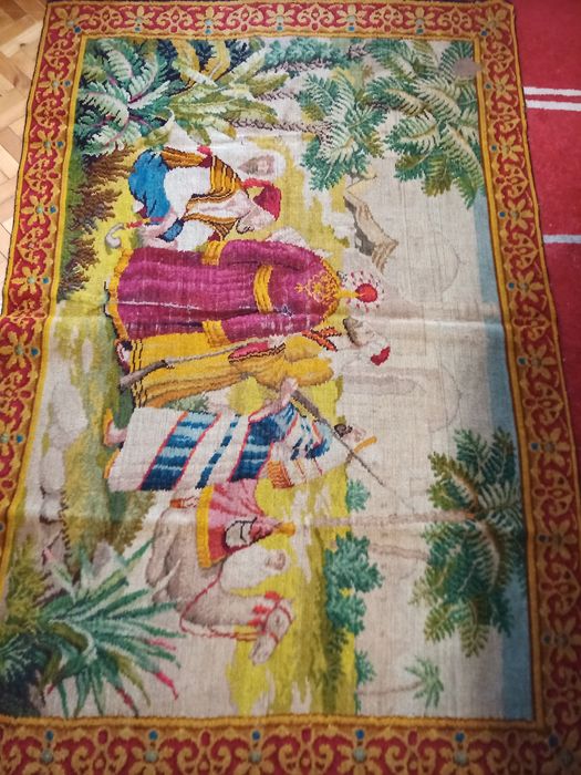 Килим,тъкан от вълна!Арабски мотиви,произведен в Анадола 1915-1920г.,