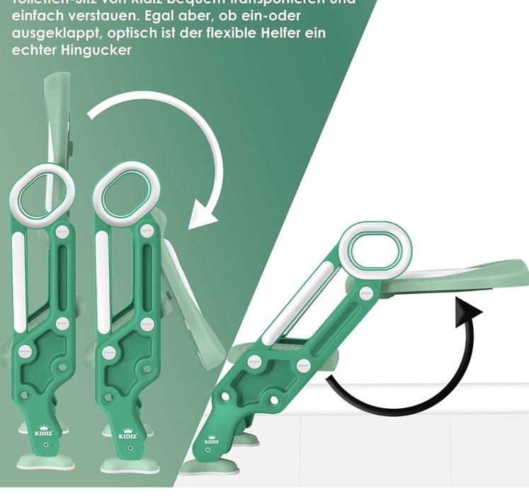KIDIZ® Детска тоалетна седалка  със стълби и дръжки