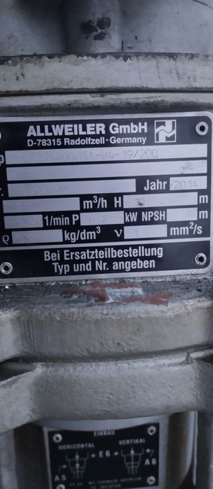 Насос консольный,