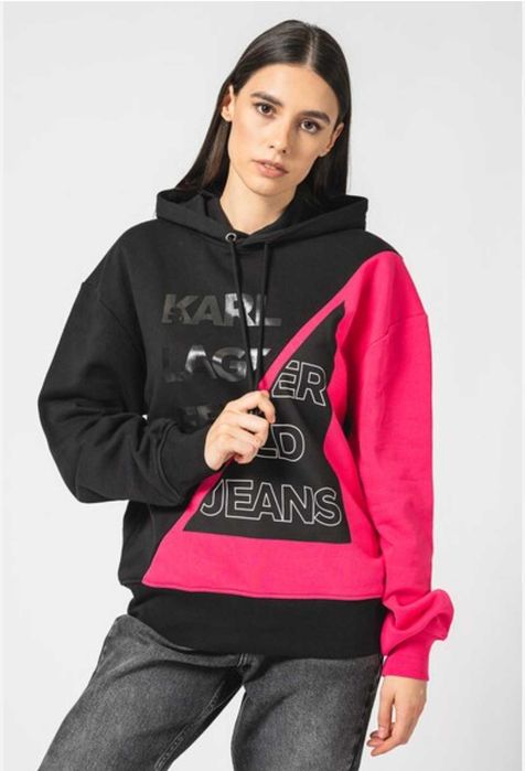 KARL LAGERFELD унисекс суичър с паднали ръкави S