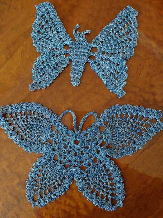 Салфетки :лён, х.б.ирис для вязания .Hand made.