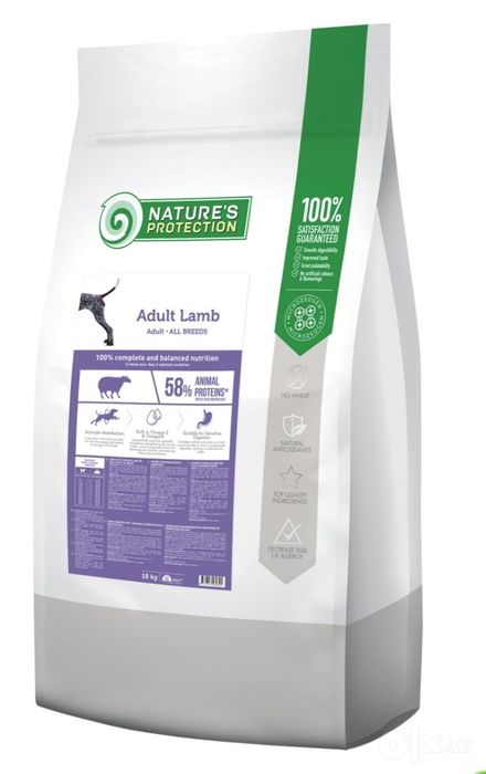 Сухой корм Nature's Protection Maxi Adult Lamb 18 kg