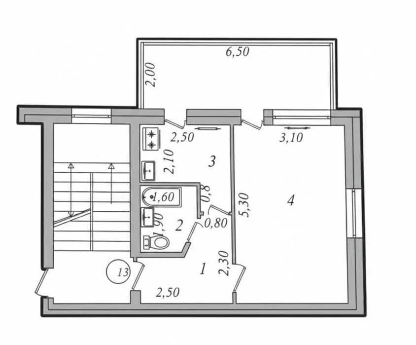 Центр Города ‼️  Ц-5  1/1/4  С Обстановкой