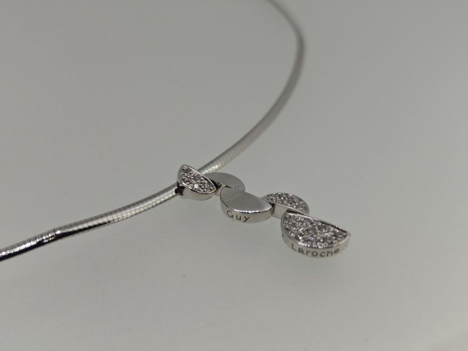 Colier aur 18k cu diamante naturale marca Guy Laroche 11.15gr (r)