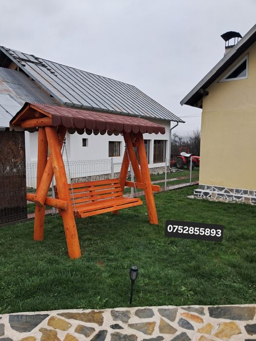 Leagane de gradina din lemn masiv diferite modele si culori