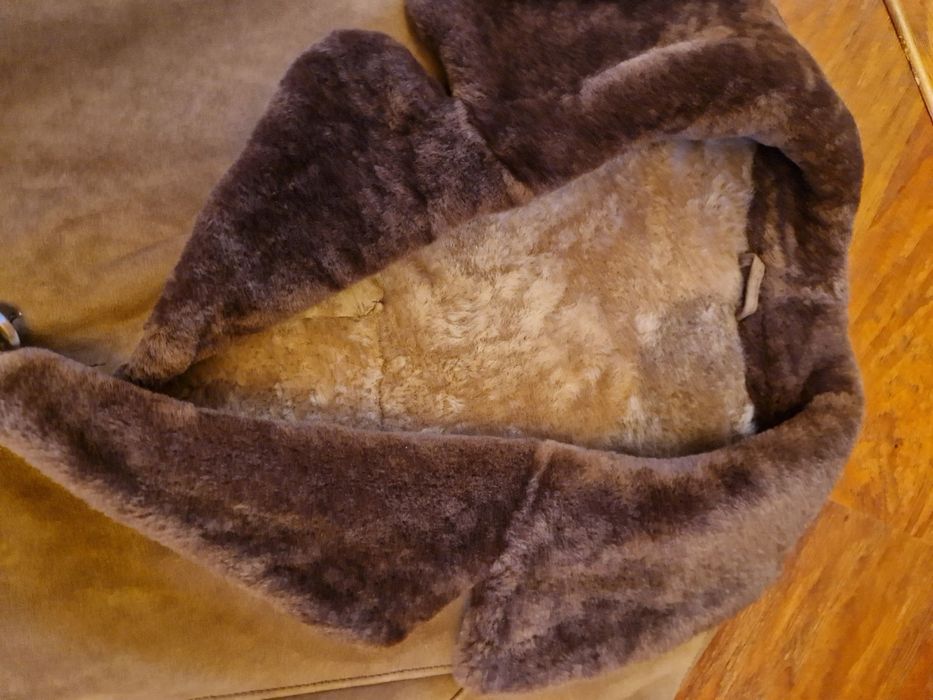 Мъжки кожух агнешка кожа чисто нов