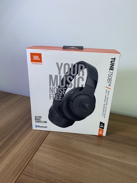 Headphones JBL Tune 750BT, Wireless, Bluetooth, Black, Sigilat
