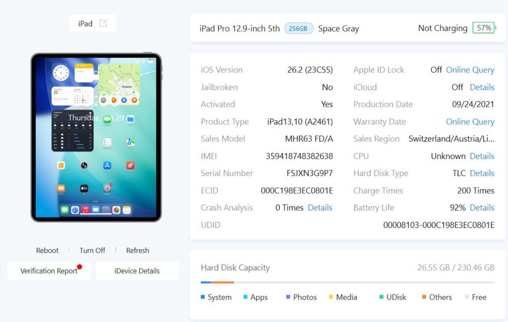 Ipad Pro 12.9 Generatia 5, celluar 256gb