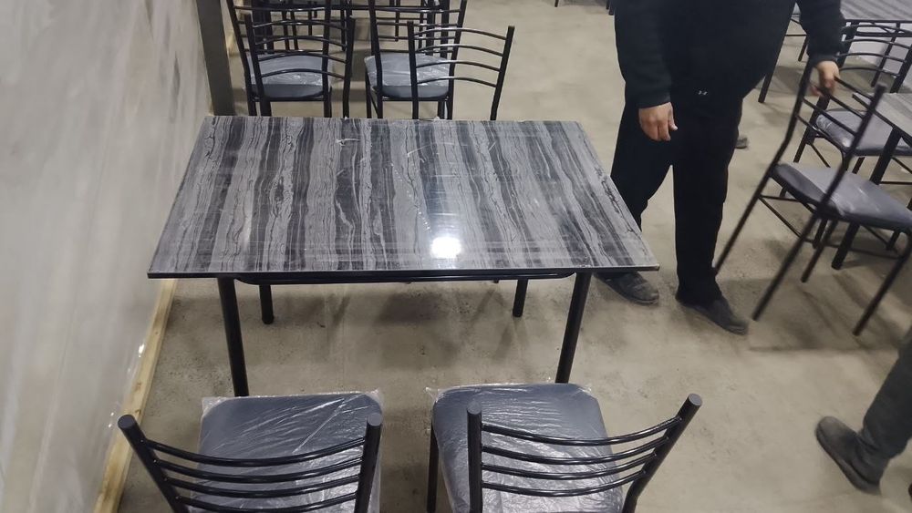 Kafe, Oshxona va Hovli Uchun Ideal Temir Stol-Stul Komplektlari!