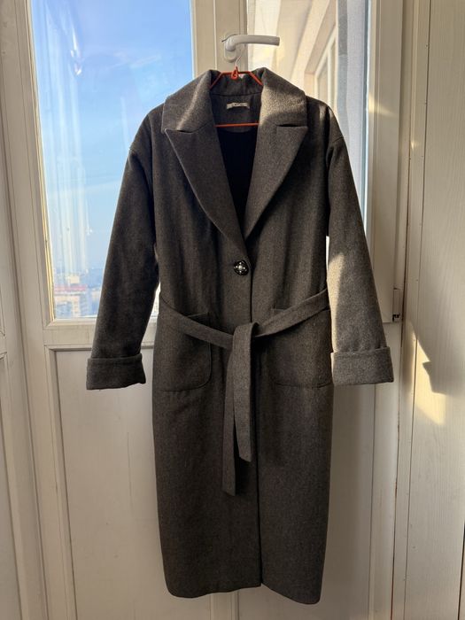 Aisho пальто зимнее серое