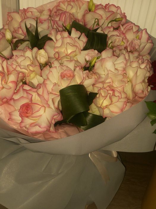 Ак роза кышкене солып жатыр