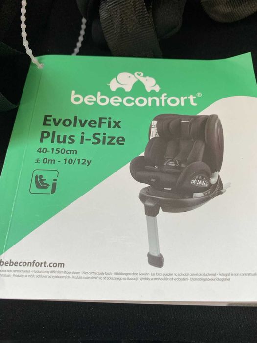 Стол за кола Bebe Confort Evolve Fix I-Size - Black