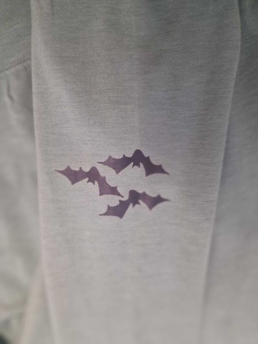 Bluza dama verde Halloween cu fantoma si pisica