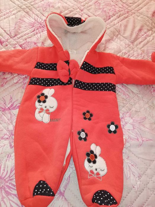 Много топъл, поларен гащеризон, размер 74