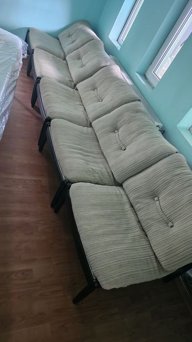 Vand scaune fotolii cadru din lemn masiv set 6 bucatii