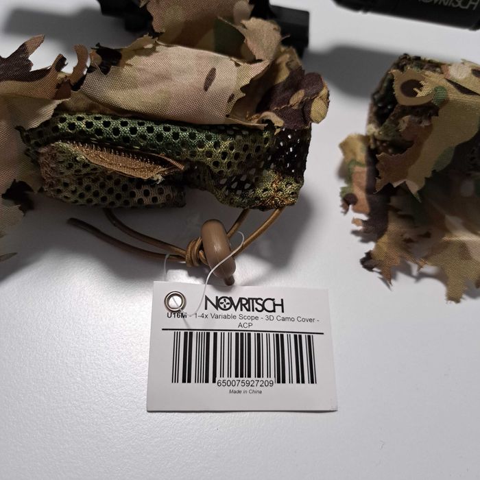 Airsoft - Scope / Luneta Novritsch 1-4x (BB Proof) + Ghillie ACP