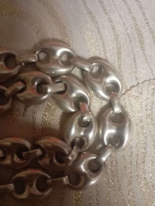 Boabe de cafea LANȚ ARGINT MASIV
