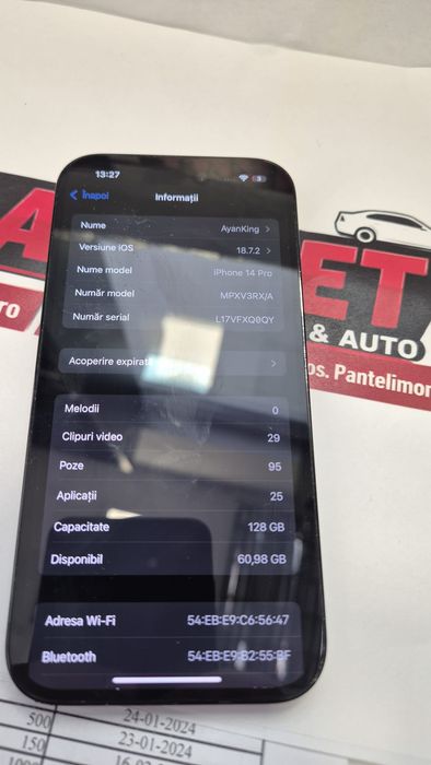 Telefon iPhone 14 Pro – 128 GB