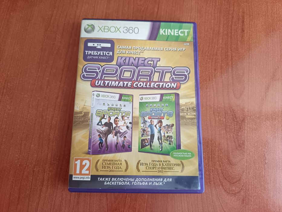 Kinect оригинал для xbox 360 с 3 дисками