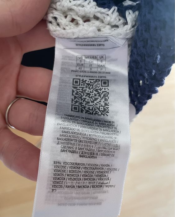 Bluză Guess marimea S 55% vascoza