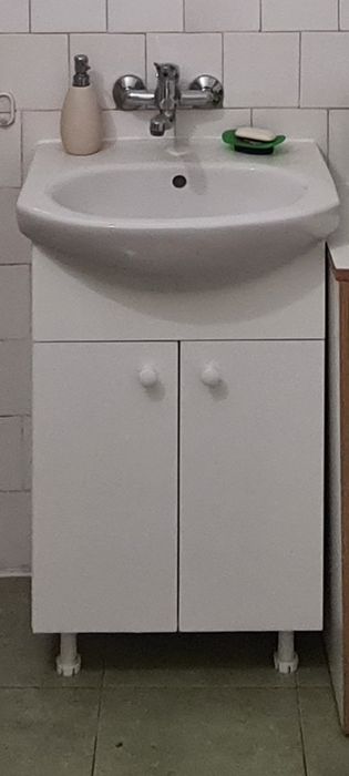 Masca baie pentru lavoar alb