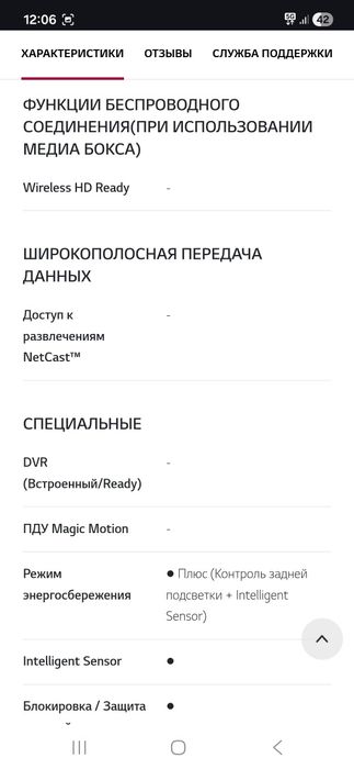 Телевизор LG большой