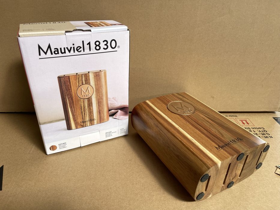 Mauviel 1830 - suport cutite lemn masiv lux