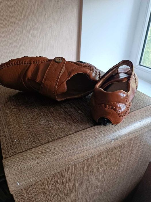 Макасины новые кожанные