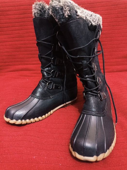 Сапоги женские на шнуровке