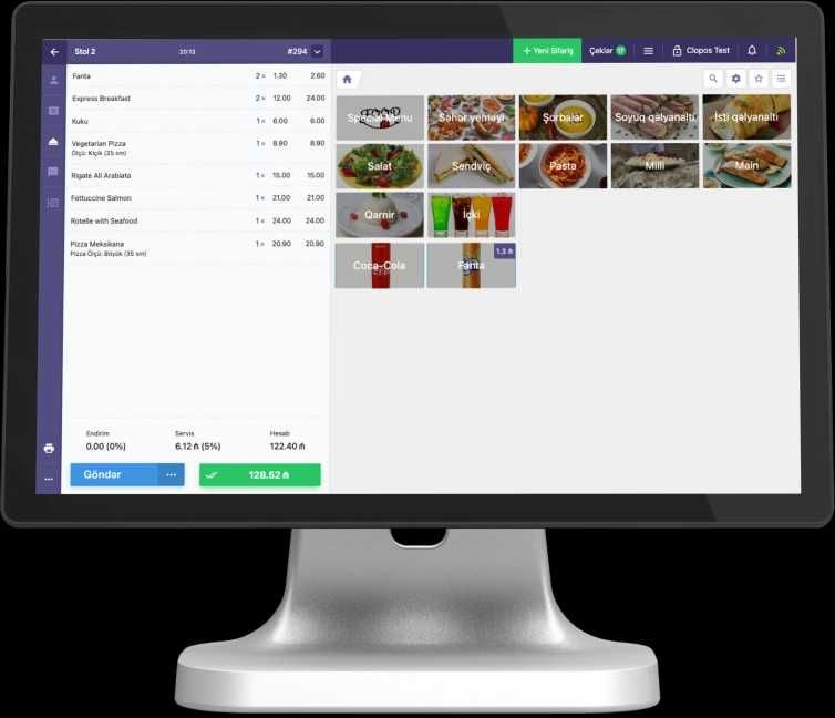 Kafe va restoranlarni avtomatlashtirish Clopos Установка, обслуживание