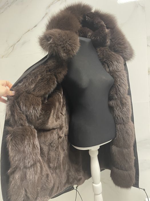 Parka blana naturala 2 fete