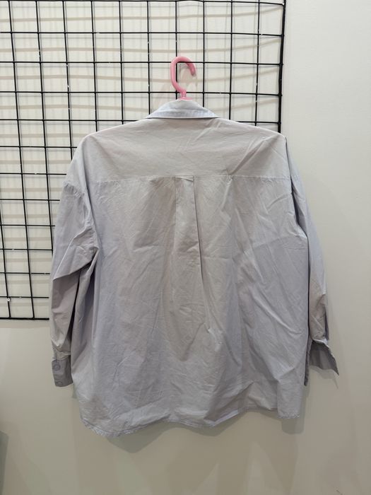 Рубашка голубая оверсайз