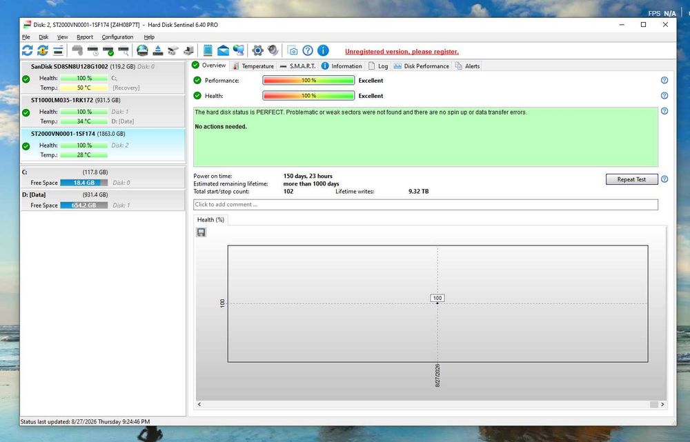 Seagate 2TB, Enterprise NAS HDD, 7200RPM