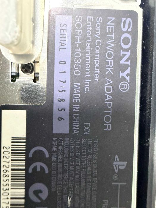 Sony SCPH-10350 Playstation 2 NETWORK ADAPTOR Made in JAPAN PS2 Black