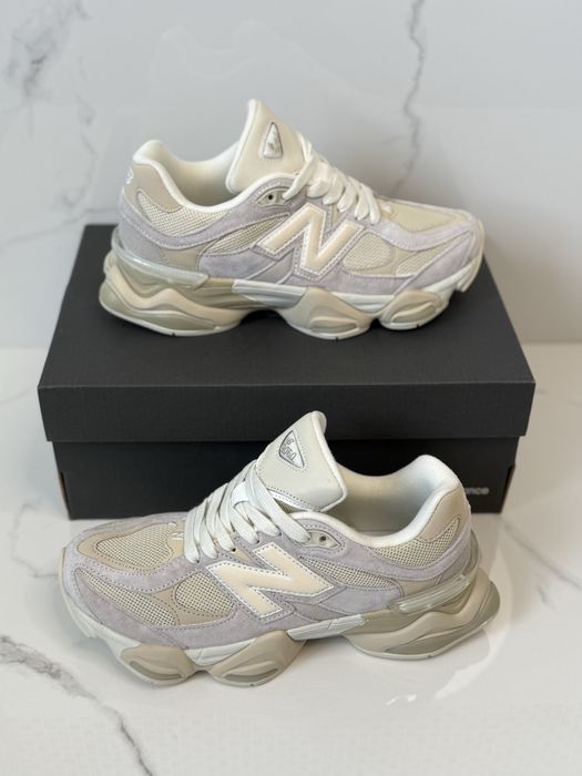 New Balance 9060 Sea Salt Linea Grey Full Box