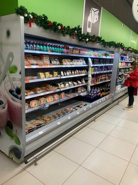 Холодильник для продуков Открытый холодильник Холодильная горка