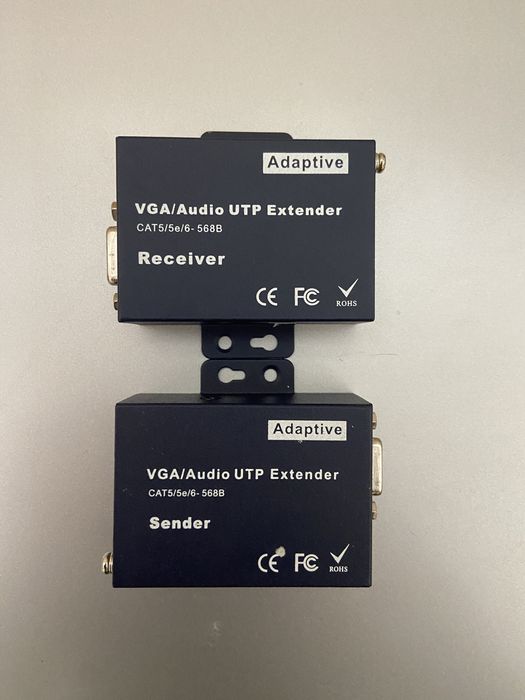 Комплект HDMI/VGA UTP extender + video splitter