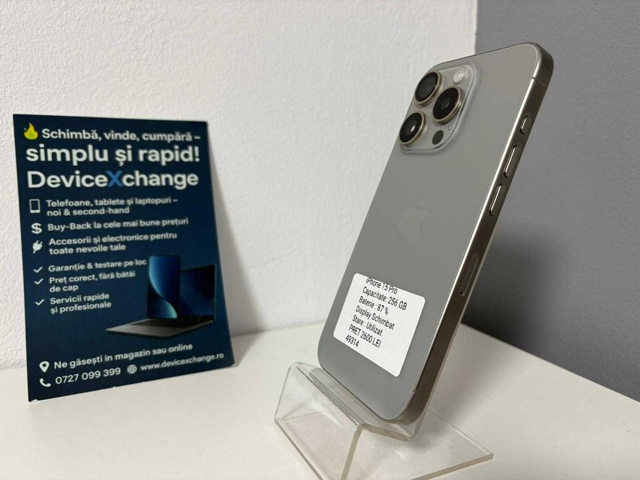iPhone 15 Pro 256 GB 91% Disp Sch * Garantie *Buy Back *deviceXchange