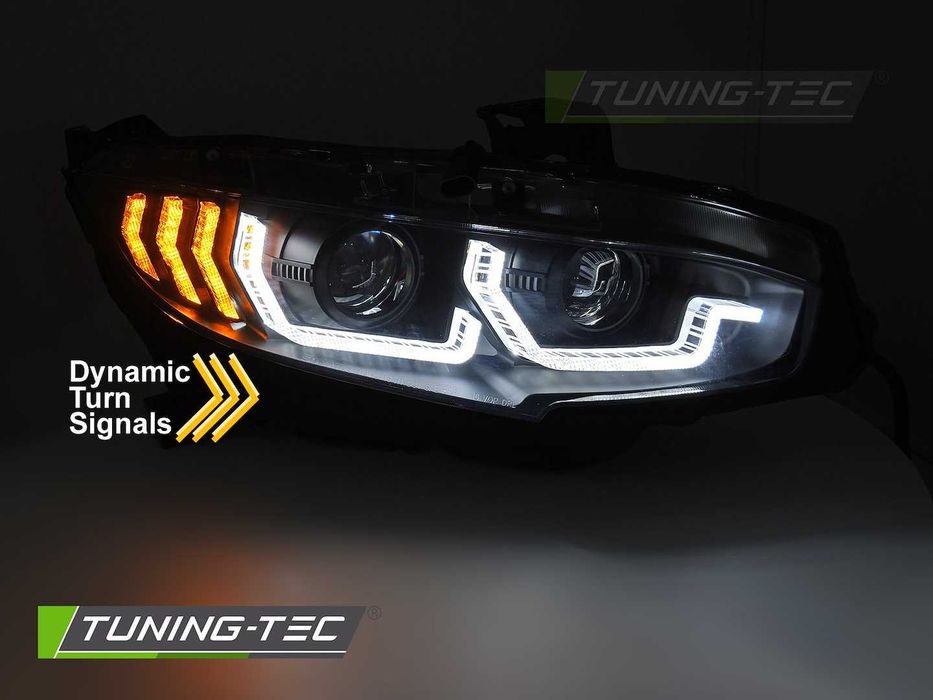 Faruri Full LED (DRL) și semnalizare dinamică HONDA CIVIC X 2016–2021