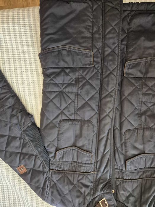 Стилно мъжко зимно яке Alberto Gianni със скрита качулка