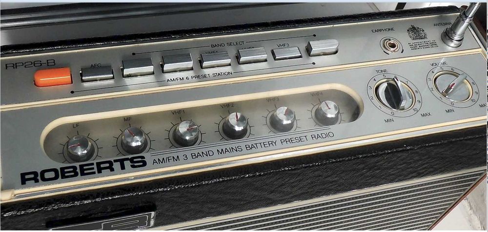 Radio Roberts, model RP26-B, Anglia, intact, in stare perfecta de functionare