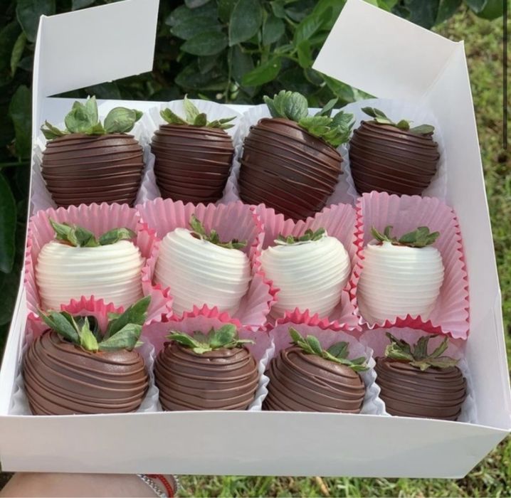 12шт клубника в шоколаде