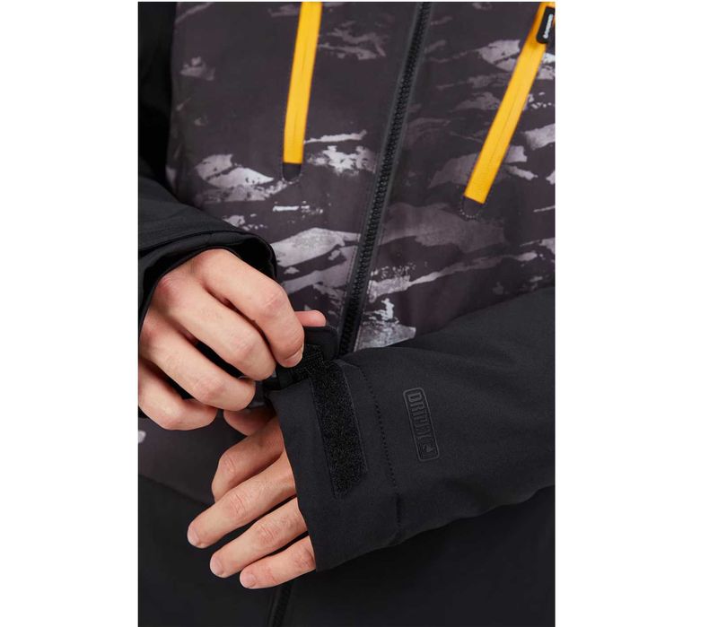 Geaca impermeabila ski Fundango Privet Allmountain, Negru/Alb, S